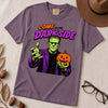 Come to the Darkside Frankenstein Monster T-Shirt, Halloween tee - Grape unfolded t-shirt mockup