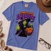 Come to the Darkside Witch T-Shirt, Halloween tee - Flo Blue unfolded t-shirt mockup