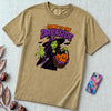 Come to the Darkside Witch T-Shirt, Halloween tee - Khaki unfolded t-shirt mockup