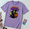 Come to the Darkside Witch T-Shirt, Halloween tee - Violet unfolded t-shirt mockup