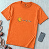 Cosmic Appetite - Sun Pac-Man Eating Planets - Unisex garment-dyed heavyweight t-shirt - Burnt Orange unfolded t-shirt mockup