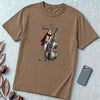 Deer Double Bass T-Shirt - Espresso unfolded t-shirt mockup