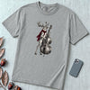 Deer Double Bass T-Shirt - Granite unfolded t-shirt mockup
