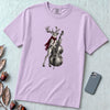 Deer Double Bass T-Shirt - Orchid unfolded t-shirt mockup