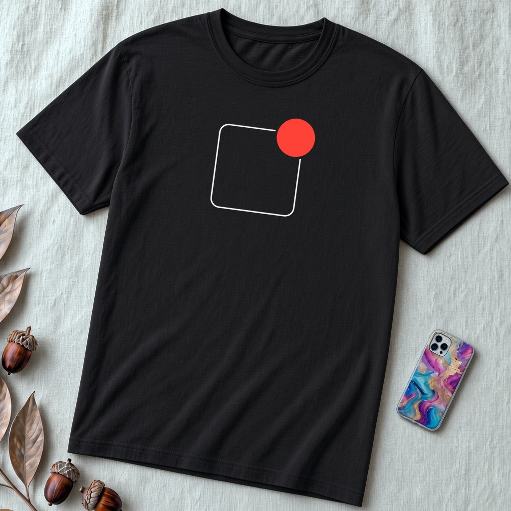 Digital overload t-shirt, Unread Tee, notifications Shirts for Digital Nomads - Black unfolded t-shirt mockup