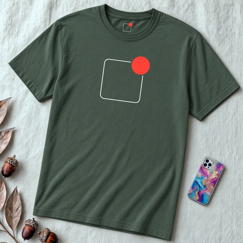 Digital overload t-shirt, Unread Tee, notifications Shirts for Digital Nomads - Heather Forest unfolded t-shirt mockup