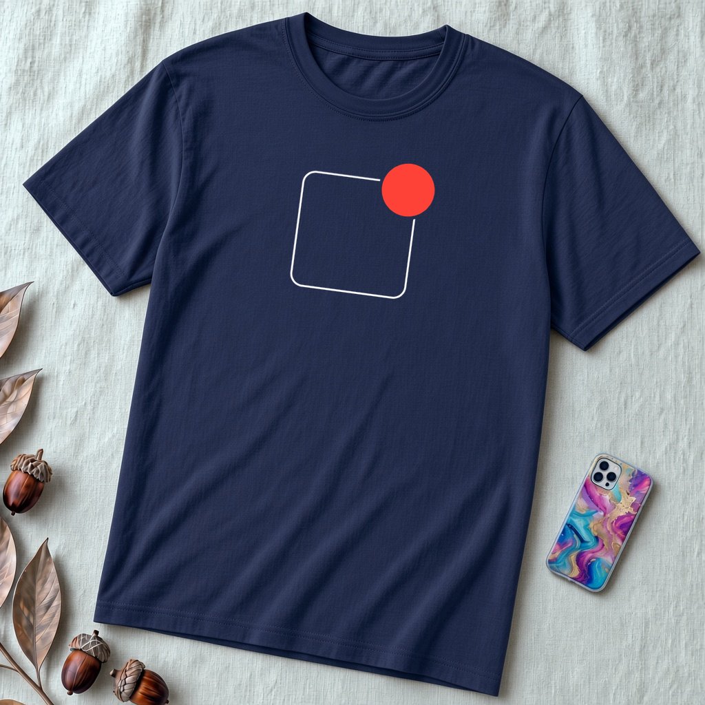 Digital overload t-shirt, Unread Tee, notifications Shirts for Digital Nomads - Navy unfolded t-shirt mockup