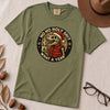 Dino Christmas Shirt, Ho Ho Holy Shit T-Rex Tee, What a Year Meme Shirt, Skeleton Dino Xmas Shirt - Moss unfolded t-shirt mockup