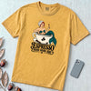 Espresso Your Dark Side Mermaid T-Shirt - Mustard unfolded t-shirt mockup