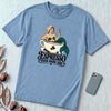 Espresso Your Dark Side Mermaid T-Shirt - Washed Denim unfolded t-shirt mockup