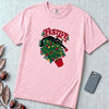 Festive Christmas Cat T-Shirt - Blossom unfolded t-shirt mockup