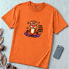 Find Your Inner Fierce – Epic Meditating Fox T-Shirt - Burnt Orange unfolded t-shirt mockup