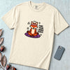 Find Your Inner Fierce – Epic Meditating Fox T-Shirt - Ivory unfolded t-shirt mockup