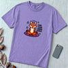 Find Your Inner Fierce – Epic Meditating Fox T-Shirt - Violet unfolded t-shirt mockup