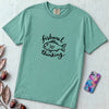 Fishing Shirt & Graphic Tee for Men & Women, Comfort Colors T-Shirt - Seafoam unfolded t-shirt mockup