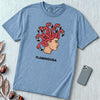 Flamingusa: The Medusa x Flamingo Pun T-shirt, Florida-style - Washed Denim unfolded t-shirt mockup