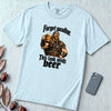Forget Gasoline Viking Beer T-Shirt - Chambray unfolded t-shirt mockup