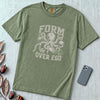 Form Over Ego Octopus T-Shirt - Sage unfolded t-shirt mockup