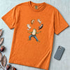 Frog Juggling Cats T-Shirt - Yam unfolded t-shirt mockup