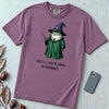 Frogwarts Wizard Frog T-Shirt. Fantasy Humor Tee - Berry unfolded t-shirt mockup