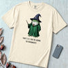 Frogwarts Wizard Frog T-Shirt. Fantasy Humor Tee - Ivory unfolded t-shirt mockup