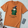 Frogwarts Wizard Frog T-Shirt. Fantasy Humor Tee - Yam unfolded t-shirt mockup