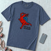 Funny Dinosaur T-Shirt “First Of All I’m A Delight” - Denim unfolded t-shirt mockup
