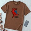 Funny Dinosaur T-Shirt “First Of All I’m A Delight” - Espresso unfolded t-shirt mockup