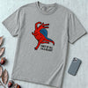 Funny Dinosaur T-Shirt “First Of All I’m A Delight” - Granite unfolded t-shirt mockup