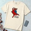 Funny Dinosaur T-Shirt “First Of All I’m A Delight” - Ivory unfolded t-shirt mockup