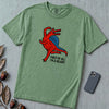 Funny Dinosaur T-Shirt “First Of All I’m A Delight” - Light Green unfolded t-shirt mockup
