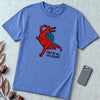 Funny Dinosaur T-Shirt “First Of All I’m A Delight” - Mystic Blue unfolded t-shirt mockup
