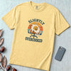 Funny Fried Egg Burnout T-Shirt, Slightly Overcooked Tee - Butter unfolded t-shirt mockup