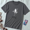 Funny Frog Ballerina T-Shirt: “First of All I’m a Delight”, frog tee gift for ballet lovers - Asphalt unfolded t-shirt mockup