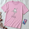 Funny Frog Ballerina T-Shirt: “First of All I’m a Delight”, frog tee gift for ballet lovers - Lilac unfolded t-shirt mockup