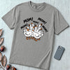 Funny Goose Mothers Day T-Shirt - Grey unfolded t-shirt mockup