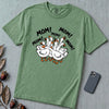 Funny Goose Mothers Day T-Shirt - Light Green unfolded t-shirt mockup