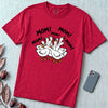 Funny Goose Mothers Day T-Shirt - Red unfolded t-shirt mockup