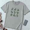 Funny Running Dinosaur T-Shirt - T Rex Dino Run - Granite unfolded t-shirt mockup