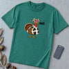 Funny Thanksgiving Turkey T-Shirt - Emerald unfolded t-shirt mockup