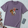 Funny Thanksgiving Turkey T-Shirt - Grape unfolded t-shirt mockup