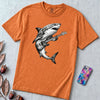Guitar Playing Shark T-shirt, Band Shirt - Yam unfolded t-shirt mockup