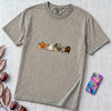Halloween Snail Squad T-Shirt - Granite unfolded t-shirt mockup