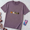 Halloween Snail Squad T-Shirt - Grape unfolded t-shirt mockup