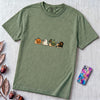 Halloween Snail Squad T-Shirt - Light Green unfolded t-shirt mockup