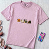 Halloween Snail Squad T-Shirt - Orchid unfolded t-shirt mockup