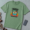 I Can Stop At Any Chapter Owl T-Shirt - Light Green unfolded t-shirt mockup