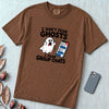 I Don’t Fear Ghosts I Fear Group Chats T-Shirt - Espresso unfolded t-shirt mockup