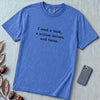 I Need A Book, A Million Dollars, And Tacos T-Shirt - Flo Blue unfolded t-shirt mockup
