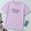 I Need A Book, A Million Dollars, And Tacos T-Shirt - Orchid unfolded t-shirt mockup
